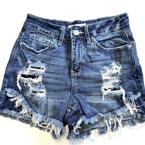 YMI Denim High Rise Jean Shorts Size Small